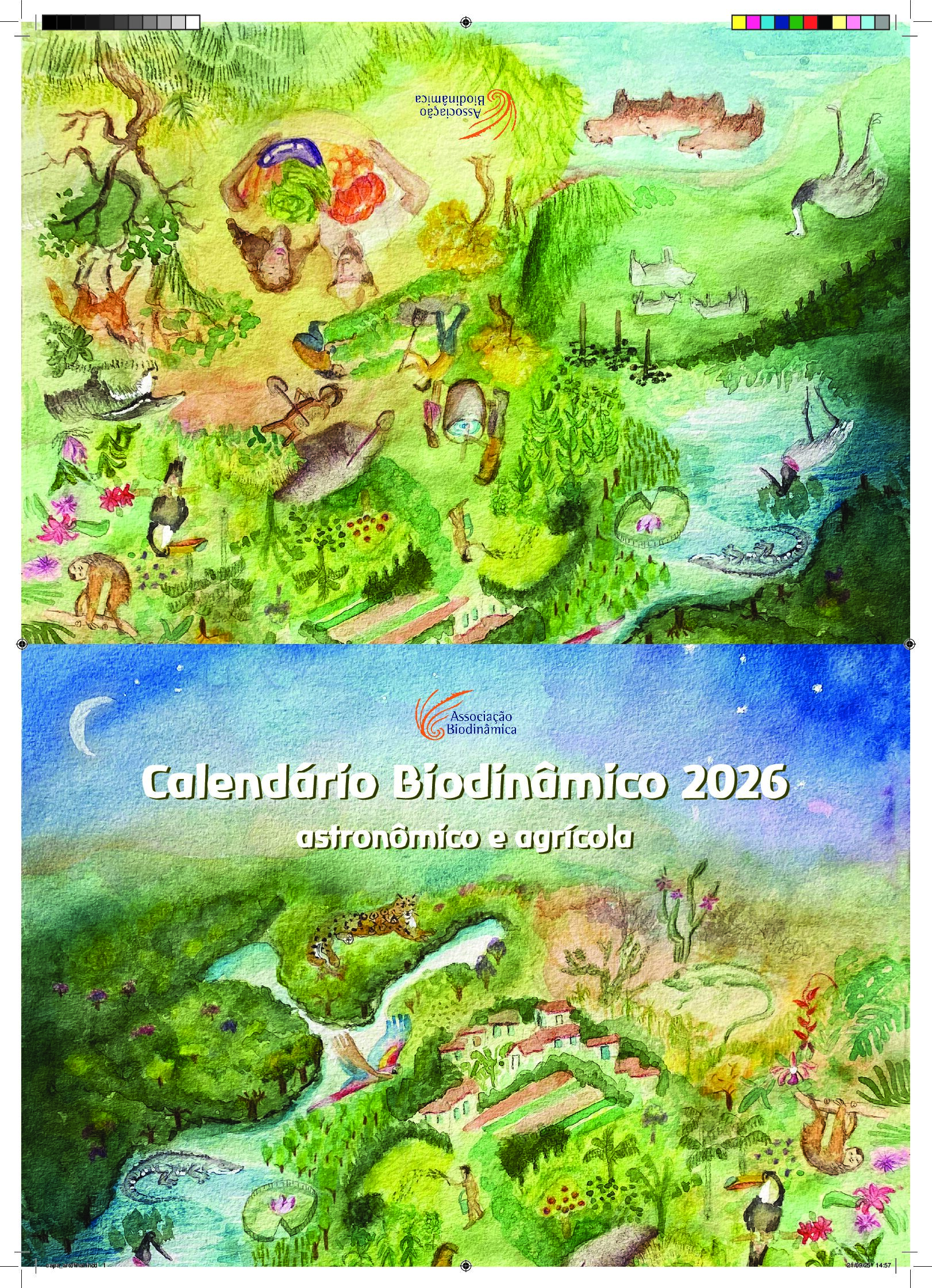 Calendário de Parede Biodinâmico 2026 - Astronômico e Agrícola